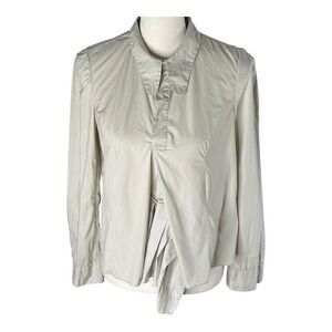 MARNI Beige‎ Women's Button Blouse Business Casual 100% Cotton Size 40